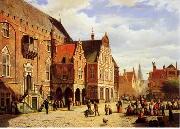 unknow artist European city landscape, street landsacpe, construction, frontstore, building and architecture.026 USA oil painting reproduction